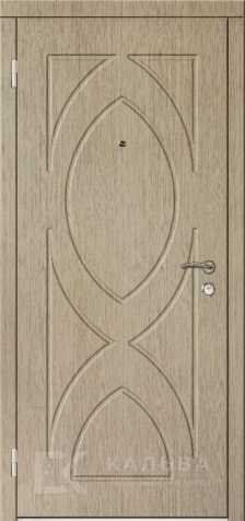 Фото №2 «Металлическая дверь графит с горизонтальными вставками и серым МДФ №387»