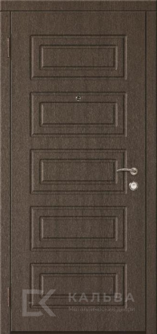 Фото №2 «Входная дверь черный муар и МДФ венге классика №4»