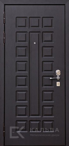 Фото №2 «Металлическая дверь графит филенчатая с внутренней МДФ венге №331»