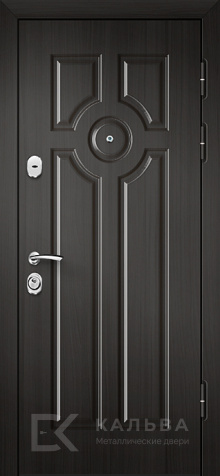 Фото «Стальная дверь графит и орех МДФ классика №321»